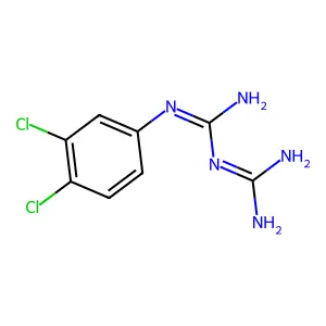 3,4-Dichlorophenylbiguanide structure