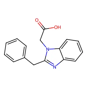 (2-苄基-1H-苯并咪唑-1-基)乙酸 structure