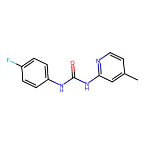 1-(4-Fluorophenyl)-3-(4-methylpyridin-2-yl)urea structure