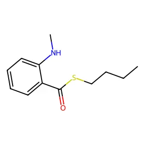 S-Butyl 2-(methylamino)benzenecarbothioate structure