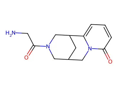Cytisine, 12-glycyl- structure
