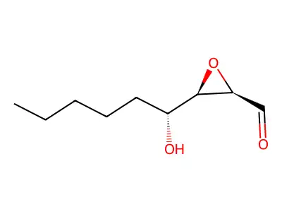 2,3-Epoxy-4-hydroxynonanal structure