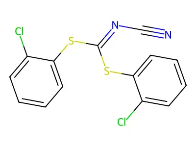 双[(2-氯苯基)硫基]甲基烯酰胺 structure