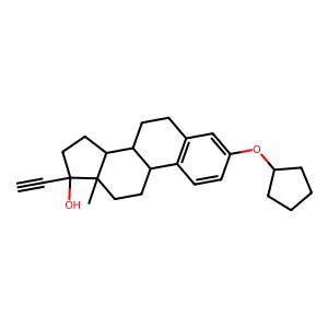 炔雌醚 structure