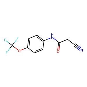 2-氰基-N-[4-(三氟甲氧基)苯基]乙酰胺 structure