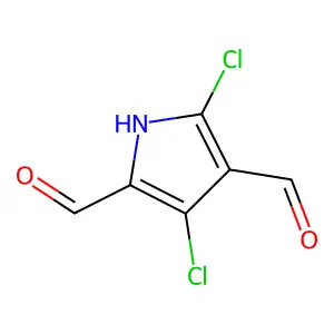 3,5-二氯-1H-吡咯-2,4-二甲甲醛 structure