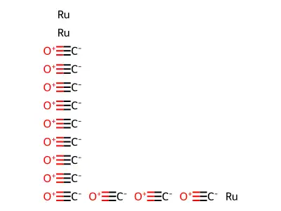 十二羰基三钌 structure