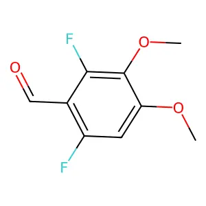 2,6-二氟-3,4-二甲氧基苯甲醛 structure