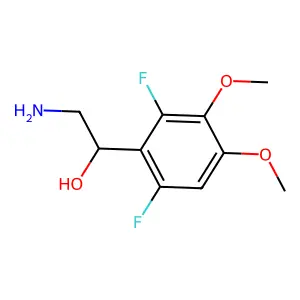 alpha-(Aminomethyl)-2,6-difluoro-3,4-dimethoxybenzenemethanol structure