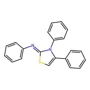 (3,4-Diphenyl-3H-thiazol-2-ylidene)-phenyl-amine structure