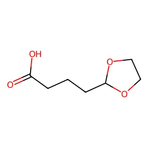 4-(1,3-二氧戊环-2-基)丁酸 structure