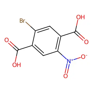 2-溴-5-硝基对苯二甲酸 structure