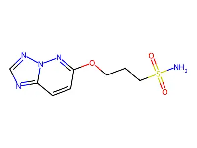 1-Prpopanesulfonamide, 3-((1,2,4)triazolo(1,5-b)pyridazin-6-yloxy)- structure