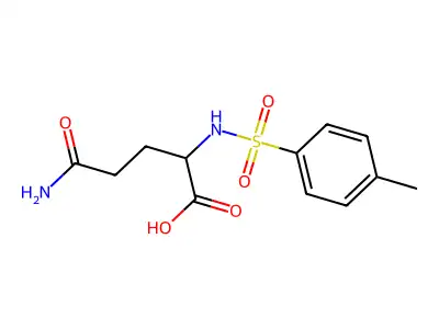 N~2~-(4-甲基苯磺酰基)谷氨酰胺 structure
