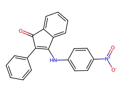 3-(4-nitroanilino)-2-phenyl-1H-inden-1-one structure