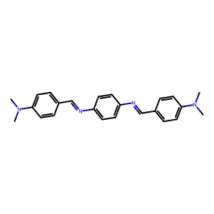 N,N'-Bis-(4-dimethylaminobenzylidene)-1,4-phenylenediamine structure
