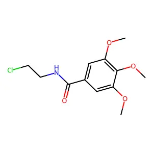 Benzamide, N-(2-chloroethyl)-3,4,5-trimethoxy- structure