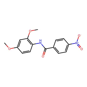 N-(2,4-二甲氧基苯基)-4-硝基苯甲酰胺 structure