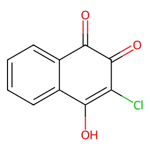 2-Chloro-3-hydroxy-1,4-naphthoquinone structure
