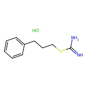 Pseudourea, 2-(3-phenylpropyl)-2-thio-, hydrochloride structure