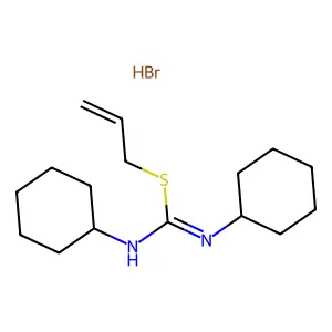 Pseudourea, 2-allyl-1,3-dicyclohexyl-2-thio-, hydrobromide structure