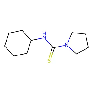 N-cyclohexylpyrrolidine-1-carbothioamide structure