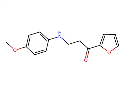 1-(2-Furyl)-3-(4-methoxyanilino)-1-propanone structure