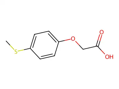 [4-(Methylthio)phenoxy]acetic acid structure