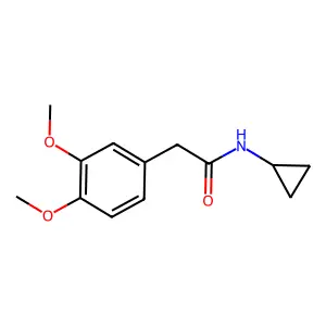 N-环丙基-2-(3,4-二甲氧基苯基)乙酰胺 structure