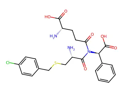 gamma-glutaminyl-S-(4-chlorobenzyl)cysteinyl-phenylglycine structure
