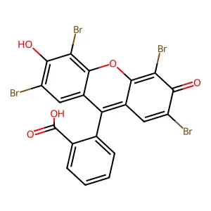 2-(2,4,5,7-Tetrabromo-6-hydroxy-3-oxo-3H-xanthen-9-yl)benzoic acid structure