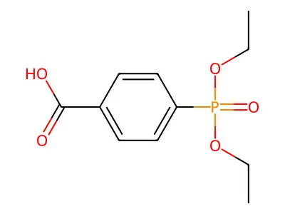 4-(Diethoxyphosphoryl)benzoic acid structure