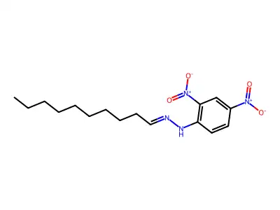 Decanal 2,4-dinitrophenylhydrazone structure