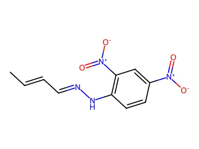 N-[(Z)-[(E)-but-2-enylidene]amino]-2,4-dinitroaniline structure