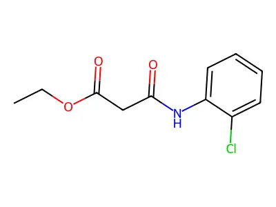 Ethyl 3-[(2-chlorophenyl)amino]-3-oxopropanoate structure