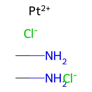 顺式-二氯双(甲胺)合铂(II) structure