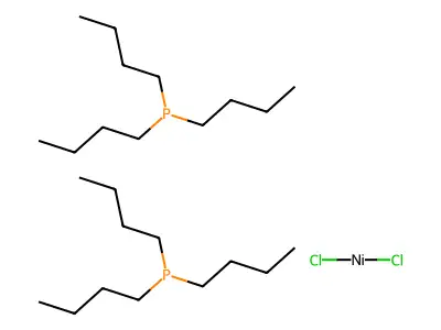 Dichloronickel;bis(tributylphosphane) structure