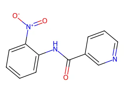 3-Pyridinecarboxamide, N-(2-nitrophenyl)- structure