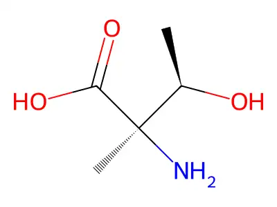 2-氨基-3-羟基-2-甲基丁酸 structure