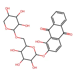 茜根酸 structure