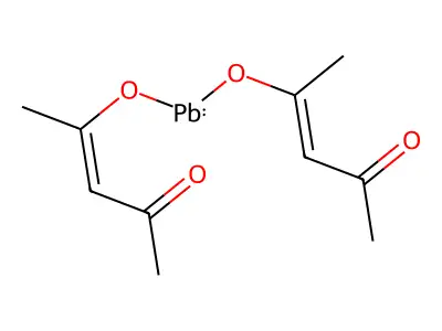 plumbous;(Z)-4-oxopent-2-en-2-olate structure