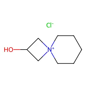 2-Hydroxy-4-azoniaspiro(3,5)nonane chloride structure