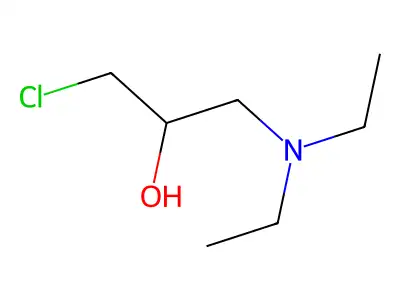 1-Chloro-3-(diethylamino)-2-propanol structure