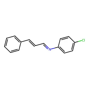 (1E)-N-(4-Chlorophenyl)-3-phenylprop-2-en-1-imine structure
