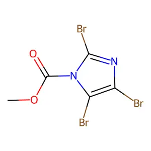 Imidazole-1-carboxylic acid, 2,4,5-tribromo-, methyl ester structure