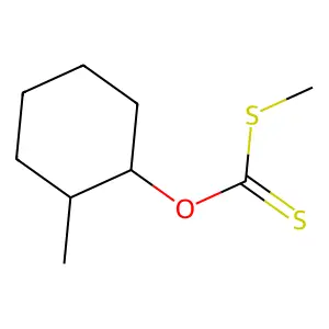 S-甲基O-(2-甲基环己基)二硫代碳酸酯 structure