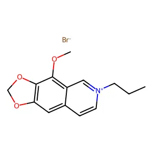 1,3-Dioxolo(4,5-g)isoquinolinium, 4-methoxy-6-propyl-, bromide structure
