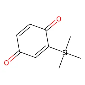 2,5-Cyclohexadiene-1,4-dione, 2-(trimethylsilyl)- structure