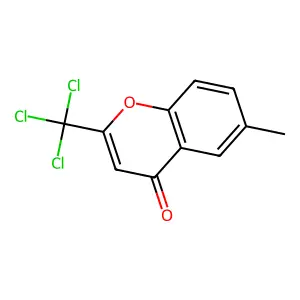 6-Methyl-2-(trichloromethyl)chromen-4-one structure