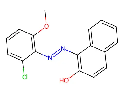 1-[(2-Chloro-6-methoxyphenyl)diazenyl]-2-naphthol structure